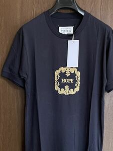 46新品 メゾンマルジェラ HOPE ロング Tシャツ 半袖 カットソー 21SS size 46 S Maison Margiela 10 マルタン メンズ ダークグレー