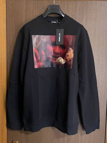黒M新品54%off RAF SIMONS フォトプリント スウェット シャツ 19AW size M 黒 ラフシモンズ メンズ 長袖 トレーナー ブラック