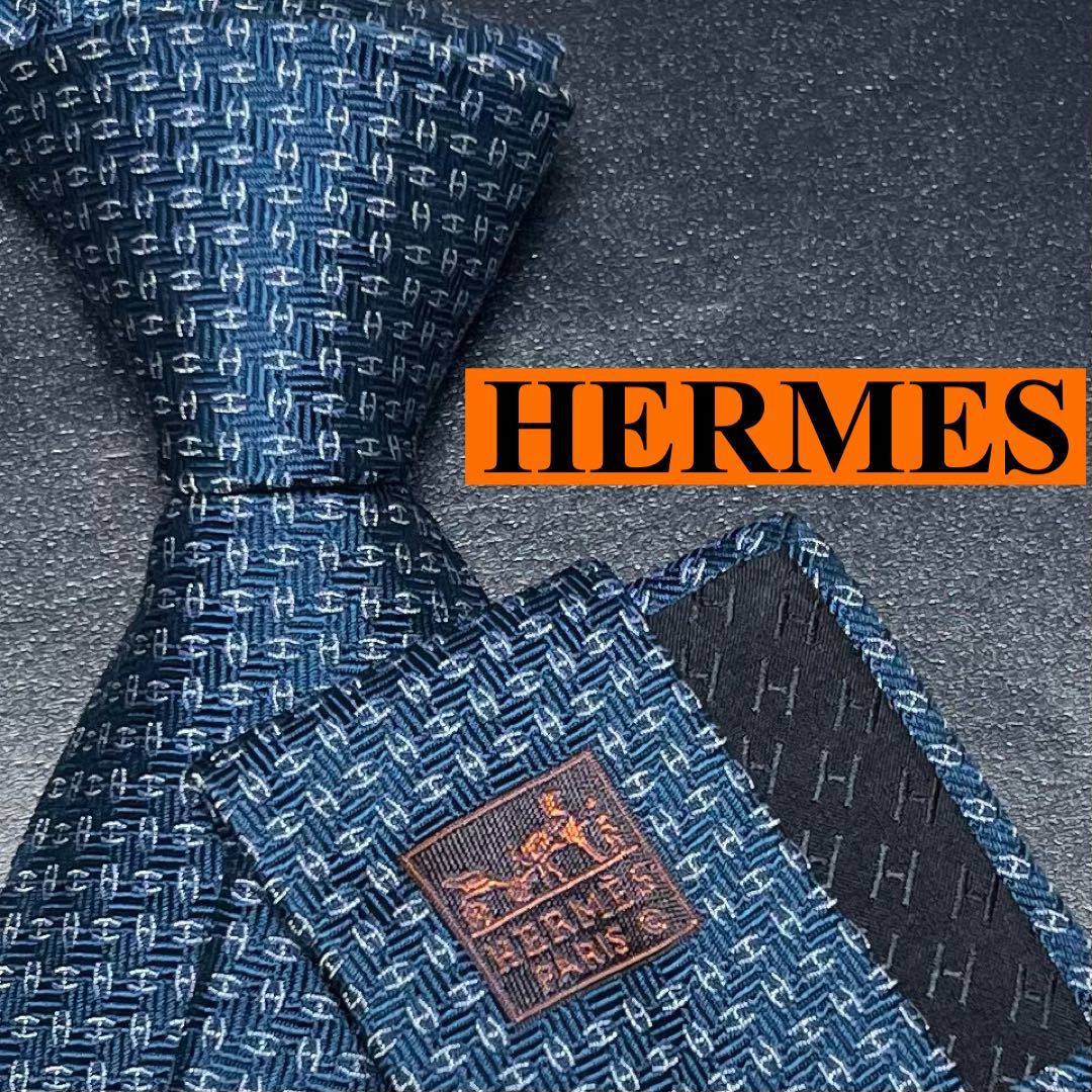 現品限り一斉値下げ！ ✨未使用級✨ 現行 レア HERMES ネクタイ シルク