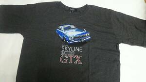 3L相当　新品☆2XＬ★名車 旧車 半袖Tシャツ 日産 スカイライン 2000GTX 同梱可 消費税頂きません KGC10 SKYLINE 1971