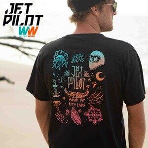 ジェットパイロット JETPILOT 2022 Tシャツ マリン 送料無料 フル センド メンズ Tシャツ FULL SEND MENS TEE S22602 ブラック 3XL