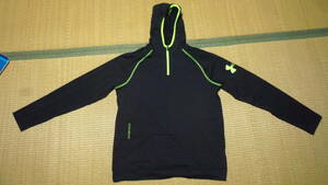  Under Armor LG комбайн тренировка 1/4 Zip neon флис f-ti черный 