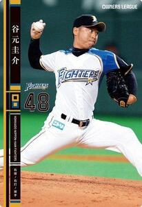 オーナーズリーグ18　黒カード　谷元圭介　北海道日本ハムファイターズ