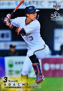 BBMベースボールカード　安達了一　オリックス　#148　レギュラーカード　2020年 1stバージョン