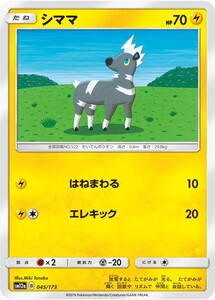 ポケモンカード 【SM12a】　シママ　045/173　ハイクラスパック　TAG TEAM GX タッグオールスターズ