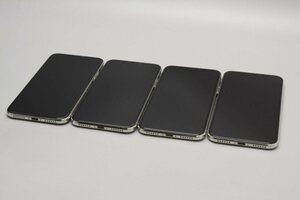 Apple iPhoneX 64GB Silver まとめて4台 A1902 MQAY2J/A■ドコモ★Joshin(ジャンク)6816【1円開始・送料無料】