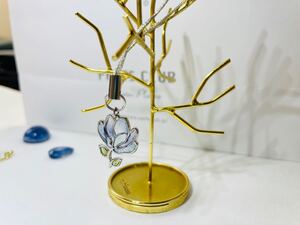 ブルーローズ チャーム ハンドメイド