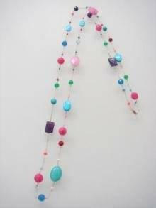 ahkah candy necklace K10YG natural material spoiler ng necklace 102cm