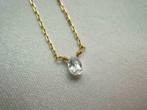 kaoru yellowtail o let diamond K18 necklace one bead diamond 