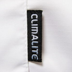 アディダス adidas CLIMALITE 半袖シャツ Mサイズ オフホワイト ベンチレーションの画像7