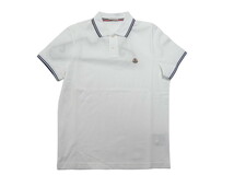 2022SS■サイズS■新品 本物保証■モンクレール/MAGLIA POLO MANICA C/半袖/ポロシャツ/POLO SHIRT/メンズ/MONCLER/001/ホワイト/白_画像1