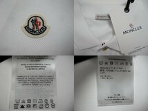 2022SS■サイズS■新品 本物保証■モンクレール/MAGLIA POLO MANICA C/半袖/ポロシャツ/POLO SHIRT/メンズ/MONCLER/001/ホワイト/白_画像5