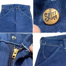 SWEET ORR 【men1249H】 70's デニムペインターパンツ デッドストック NOS 希少 ブルー レディース W27 USA製 未使用 ヴィンテージ AG_画像2