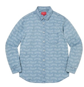 XLサイズ 送料込み 国内正規 Supreme Arc Jacquard Denim Shirt Blue シュプリーム ブルー　デニム　シャツ