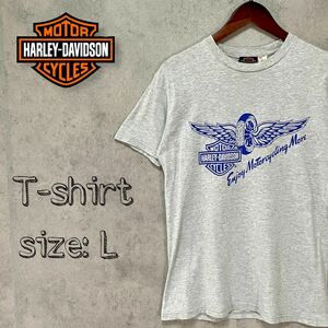 HARLEY DAVIDSON ハーレー バックロゴ Tシャツ 90s /L