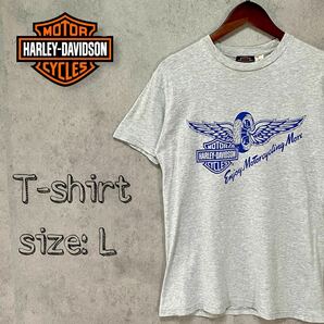 HARLEY DAVIDSON ハーレー バックロゴ Tシャツ 90s /L