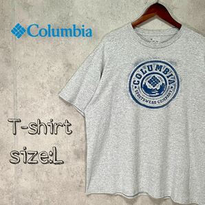 columbia コロンビア プリント ロゴ Tシャツ /XL アウトドア