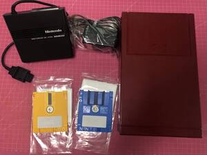 FCファミコン ディスクシステム 本体 カード2枚付 RAM ACアダプタ 追加ok ゴムベルト ゲーム交換有 中古 動作確済 04基板改 後期 送料無料