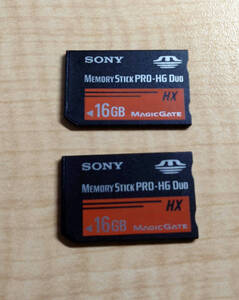 送料込み メモリースティック PRO-HG DUO HX 16GB MEMORYSTICK SONY ソニー 2枚セット