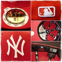 NEW ERA　ニューエラ　NY Yankees　ニューヨーク　ヤンキース　子供用　帽子　キャップ　野球　MLB　正規輸入品　53cm 　RED_画像2