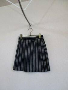 PRIVATELABEL black ground stripe tight miniskirt (USED)42917