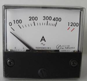  analogue AC electric current meter 1200A2 piece set unused stock disposal!!No2