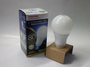 LED電球: E26(昼白色) 東芝 LDA9N-G/80W　新品未使用品　　１個