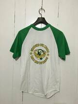 USA古着☆AUGUSTA S ラグラン 半袖Tシャツ 緑 白 黄色 ブラジルカラー_画像2