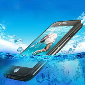 完全防水！指紋認証ok　防水ケース iPhoneケース 青 全6色 iPhone6S iPhone6対応 バンパー カバー ハードケース
