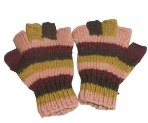 ■☆アジアン衣料　ネパール手編み指なし手袋（NGS-10）