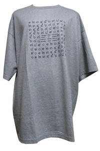 ■☆アジアン衣料　タイ文字の数字Tシャツ（OT-2-XL）