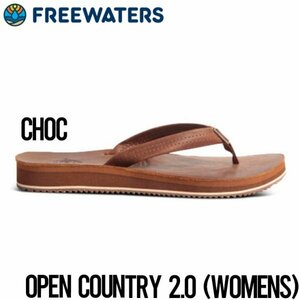 【送料無料】レザーサンダル freewaters フリーウォータース Open Country 2.0 (Womens) FW-22SW080 CHOC US6 ( 23cm )