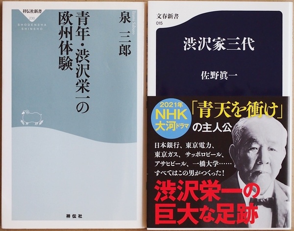 ★送料無料★ 『渋沢家三代』 『青年・渋沢栄一の欧州体験』 日本資本主義 渋沢栄一 敬三 篤二 大宅賞作家 佐野眞一 泉三郎