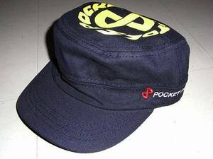 JB即決 POCKET PISTOLS ポケットピストルズ 刺繍&プリント サークルワークキャップ　CAP　黒x黄 新品　PPS VANS 90 SANTACRUZ REAL