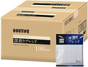 ドトール☆ドリップコーヒー☆深煎りブレンド 100袋入(1ケース) 送料込み