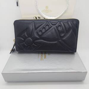 Vivienne Westwood ヴィヴィアンウエストウッド 長財布 ラウンドファスナー 黒 ブラック アウトレット品