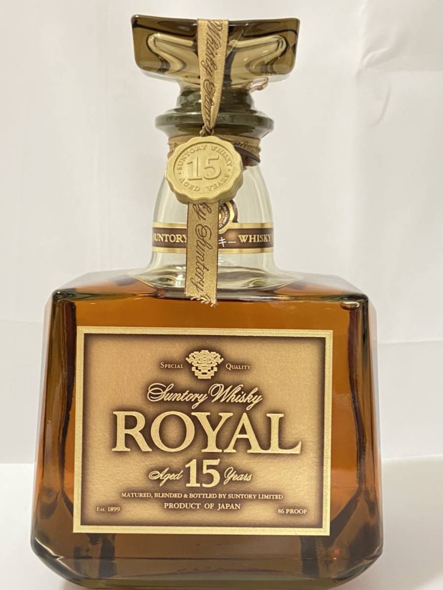 専門に取り扱う店 サントリーウイスキー ローヤル15年 新品未開栓 古酒 750㎖ ゴールドラベル ウイスキー