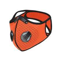 新品 オレンジ色　送料無料 カジュアルフェイスマスク フェイスマスク ツーリング バイクマスク 防寒 防風 ハーフマスク 自転車マスク_画像1