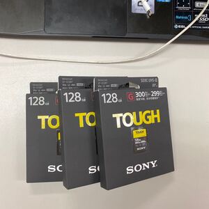 新品 SONY SDXC メモリーカード 128GB Class10 UHS-II対応 SF-G128T 三枚セット