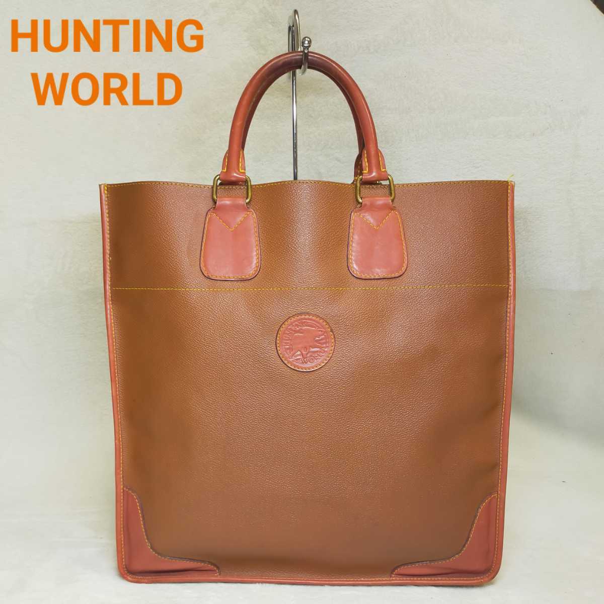 hunting World ハンティングワールド A4 レザートートバッグ シボ www