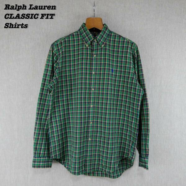 Ralph Lauren CLASSIC FIT B.D. Shirts M RL40 ラルフローレン クラシックフィット ボタンダウンシャツ アメリカントラディショナル