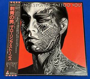 帯 初回プレス 特大ポスター付 ローリング・ストーンズ The Rolling Stones / 刺青の男 Tattoo You アナログ 12インチ レコード 