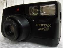 昭和レトロ 当時物 RETRO CAMERA PENTAX ペンタックス フィルム カメラ コンパクト AF ZOOM 90 QUARTZ DATE ケース付 38-90mm_画像1
