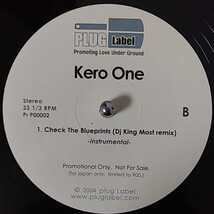 12inch 国内プロモ盤/KERO ONE CHECK THE BLUEPRINTS_画像3