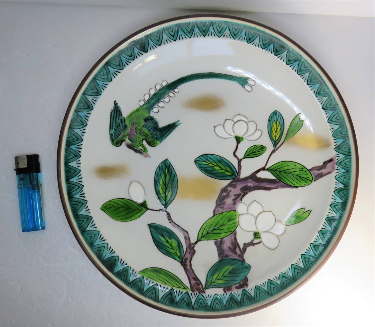 最高の品質 九谷赤絵 細密画 朝日造 大鉢26cm 工芸品 - www