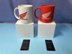 Honda ウイングマーク　マグカップ　赤白２個