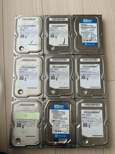 【送料込】HDD SATA 3.5インチ 250GB ×9個