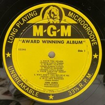 レアな美品!! MONO 深溝 USオリジナル JONI JAMES Award Winning Album ('56 MGM) ジョニ・ジェームス初期のヒットソングを綴った名唱集_画像3