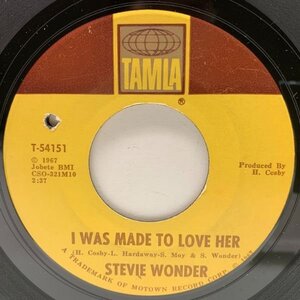 USオリジナル 7インチ STEVIE WONDER I Was Made To Love Her / Hold Me ('67 Tamla) スティーヴィー・ワンダー 愛するあの娘に 45RPM.