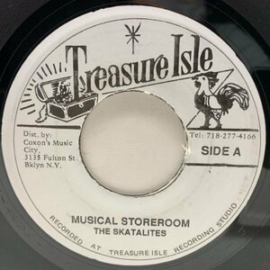 JAプレス 7インチ SKATALITES Musical Storeroom / JUSTIN HINDS & THE DOMINOES Corner Stone (Treasure Isle) スカタライツ 正統派SKA